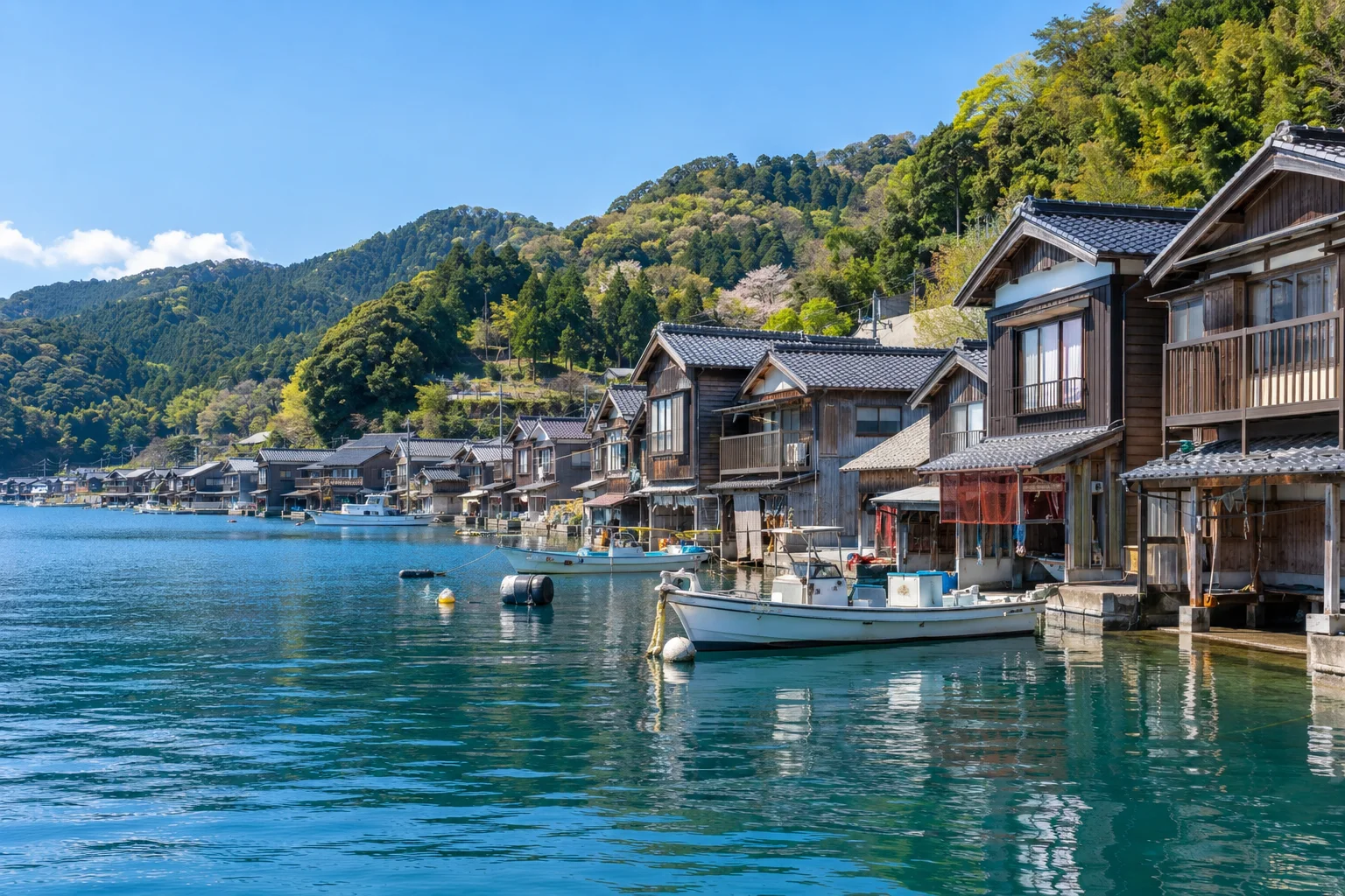 伊根舟屋與海灣