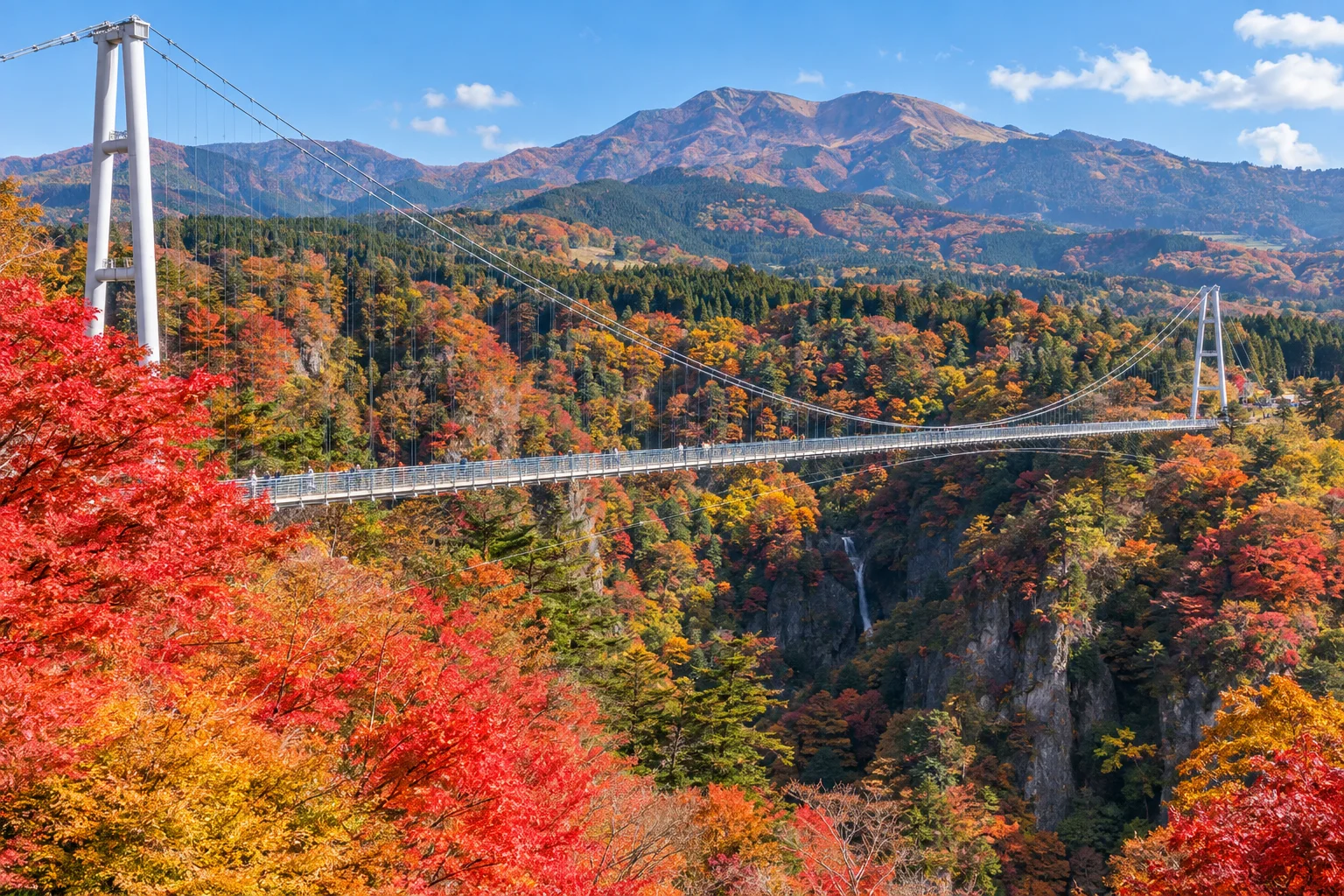九重夢大吊橋與紅葉山谷