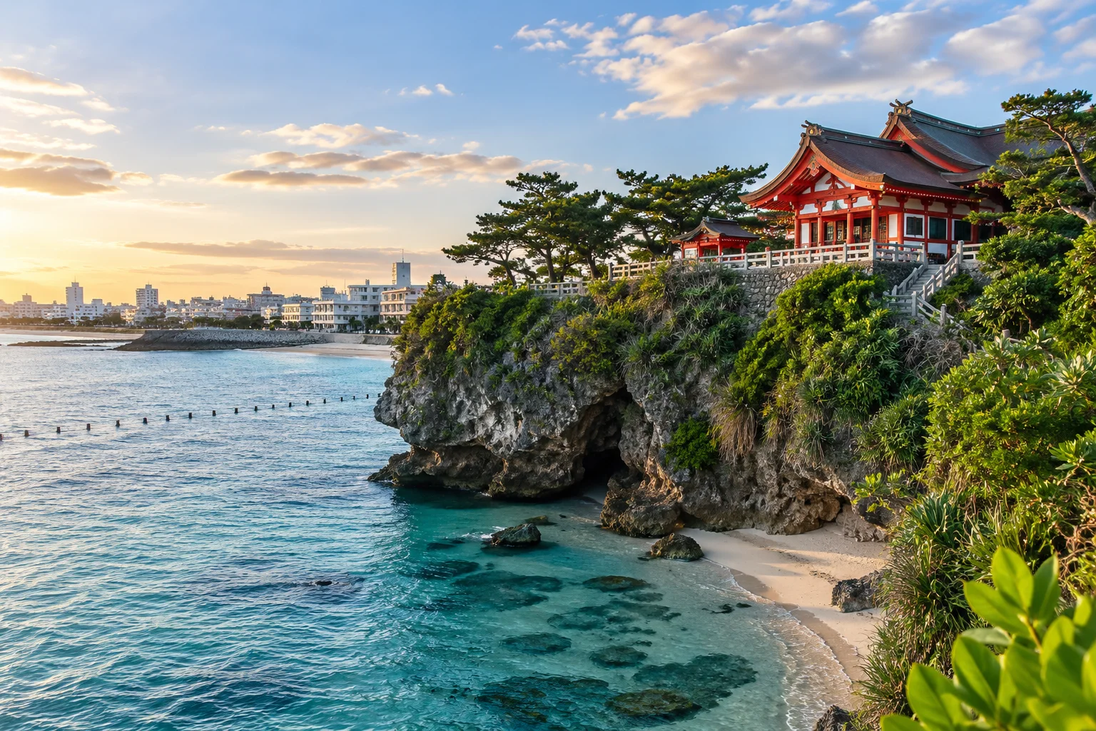沖繩波上宮臨海紅色社殿